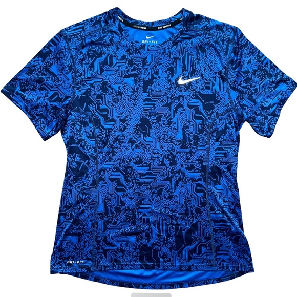 Nike Dri-Fit Running Miler Short Sleeve Tee - Picture 1 of 5